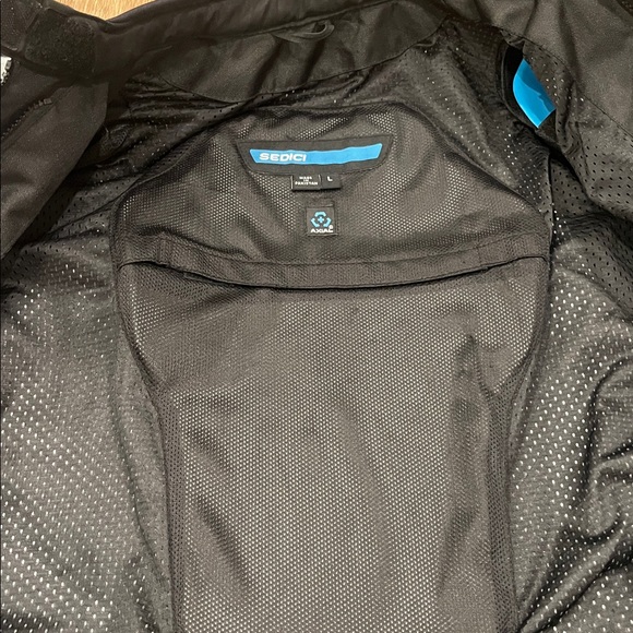 Women's Gray and Pink Sedici Motorcycle Jacket - Picture 3 of 6